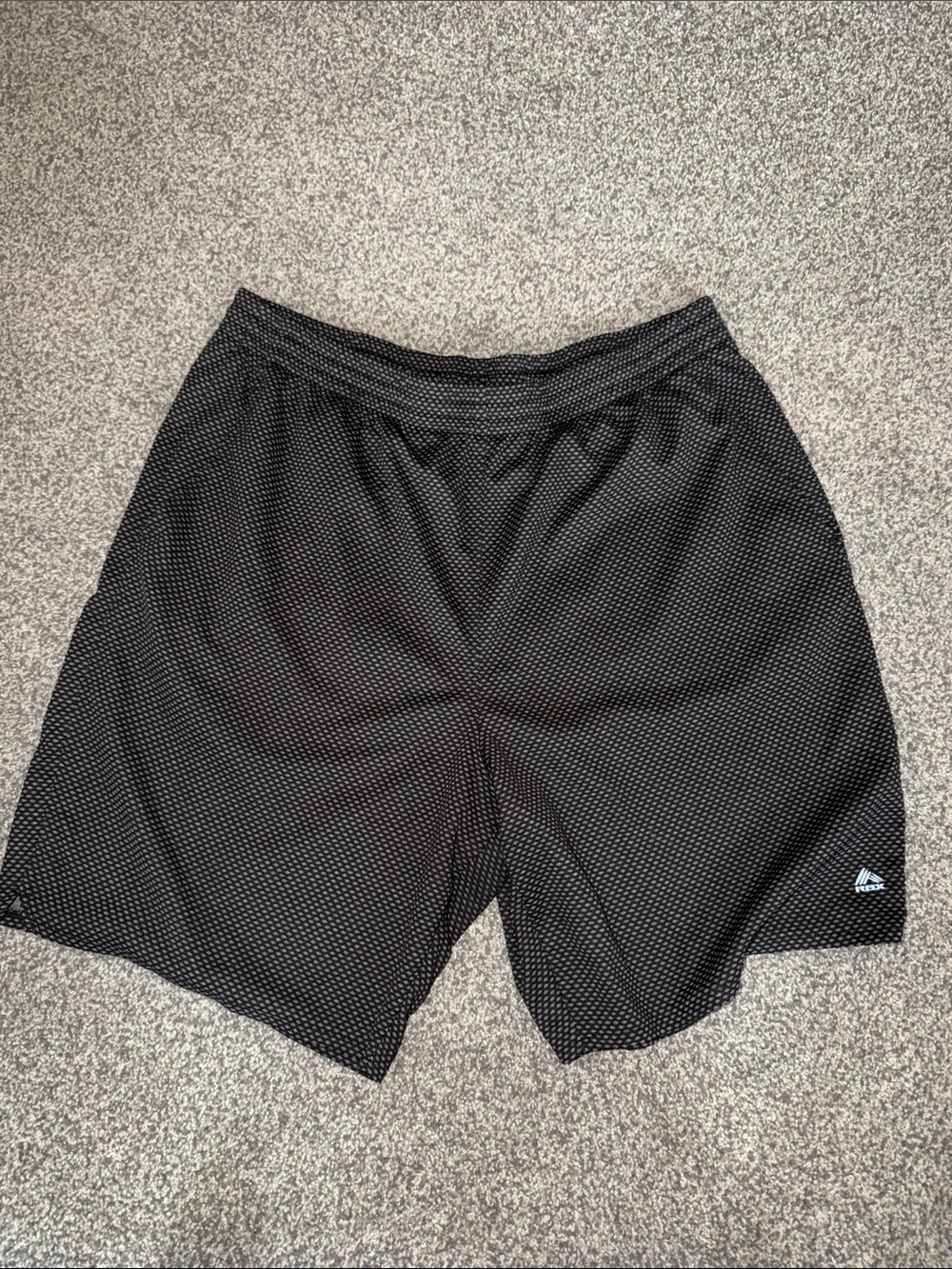 RBX Black Microdot Men's Athletic Shorts